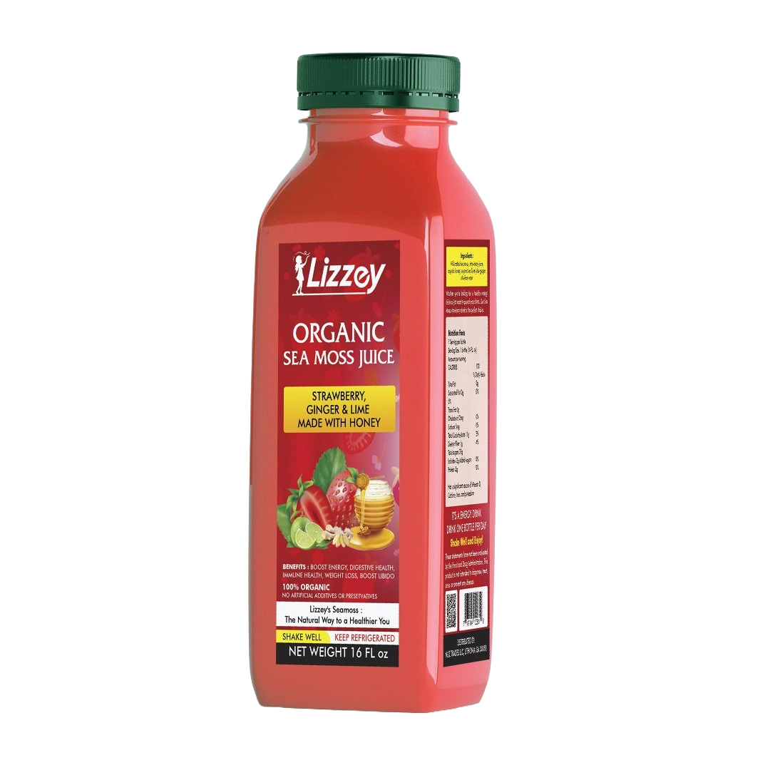 ORGANIC SEA MOSS JUICE – STRAWBERRY, GINGER AND LIME