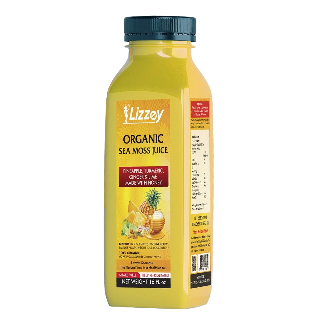 ORGANIC SEA MOSS JUICE – PINEAPPLE, TUMERIC, GINGER AND LIME